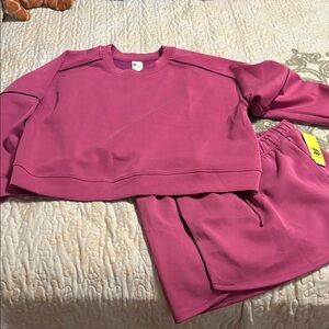All in Motion Magenta Activewear Set Size Large